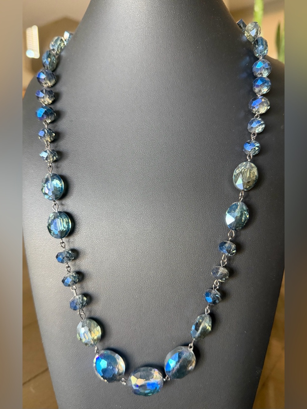 Y2K Glass beaded necklace